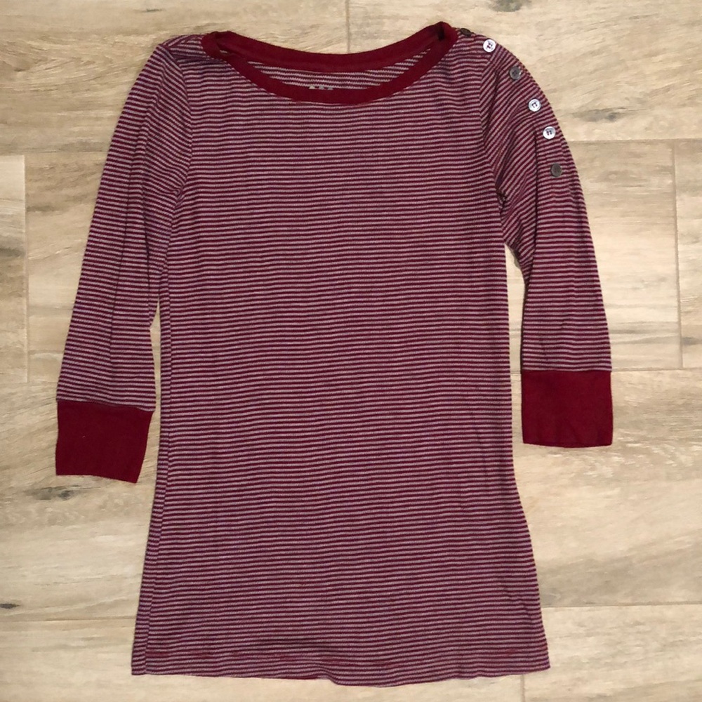 Three Dots Stripe Tee